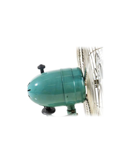 アンティーク風 卓上扇風機 ターコイズ 写真11