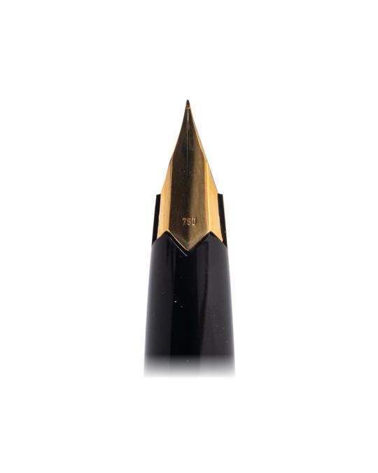 MONTBLANC 万年筆 ペン先18金 黒×ゴールド 写真8